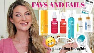 TIMELESS SKINCARE REVIEW FAVS AND FAILS | VITAMIN C, MATRIXYL 3000, Q10, EYE CREAM, DERMAROLLER