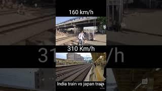 Croosed rajdhani express vs bullet train in Japan full speed 160kmp#short #viral