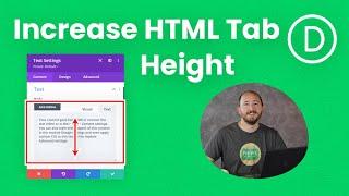 How To Increase The Default Height Of The Text (HTML) Tab In The Divi Builder