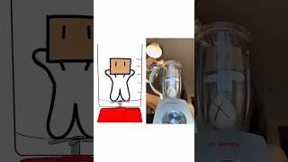 Mahsa learns how to blend an egg?!  #shorts #egg #blender