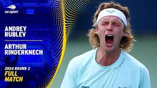 Andrey Rublev vs. Arthur Rinderknech Full Match | 2024 US Open Round 2