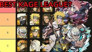 KAGE LEAGUE UNITS TIER LIST (NARUTO BLAZING) NARUTO ULTIMATE NINJA BLAZING