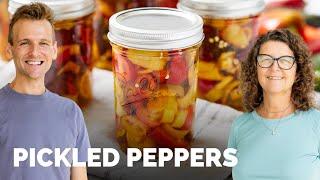 Canned Pickled Peppers with My Mom!