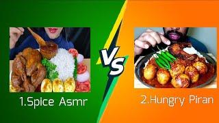 Eating challenge Space asmr VS Hungry piran