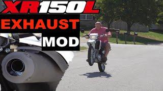 Honda XR150L Exhaust Mod