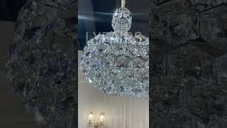 LYFAIRS · Luxury Linear Hexagonal Crystal Chandelier for Dining Room  #chandelier #lightingdecor
