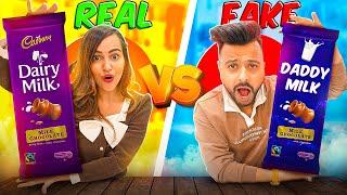 Fake Vs Real FOOD Brands CHALLENGES *OMG* 