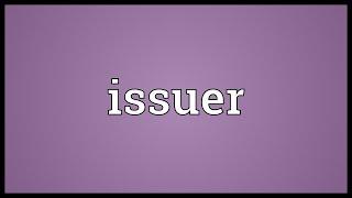 Issuer Meaning