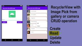 Android Studio CRUD | #2 | Display Data In RecyclerView with image | RecyclerView CRUD with image