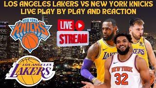 LIVE* | Los Angeles Lakers Vs New York Knicks Live Play By Play & Reaction #nba