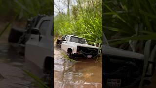 K10 flatbed goes swimming. #fms #fmsmodel #ilovefairrc #4x4 #rcoffoad #chevyk10 #k10 #chevy #rctruck