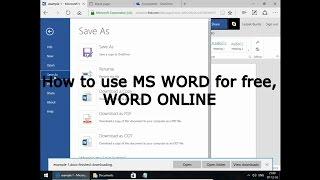 How to use MS WORD online without installation