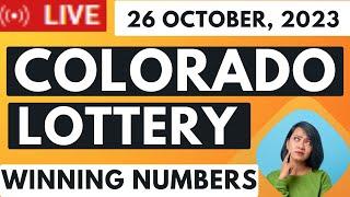 Colorado Evening Lottery Draw Results - 26 Oct, 2023 - Pick 3 - Cash 5 - Colorado Lotto - Powerball