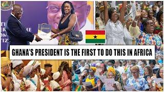 DIASPORAS Elated As Ghana's President Akufo-Addo Grants Citizenship to AFRICAN AMERICANS In   GHANA