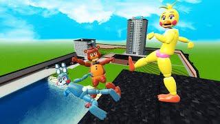 Garry's Mod not ordinary ragdolls/ epic fails [MOD: FNAF5 Freddy, Chica & Bonnie]