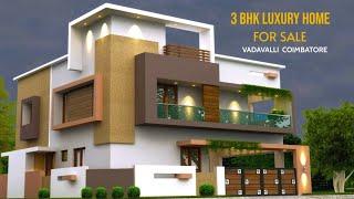 3 BHK Luxury New House For Sale in Vadavalli Coimbatore