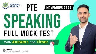 PTE Speaking Full Mock Test with Answers | November 2024 | LA Language academy PTE NAATI IELTS