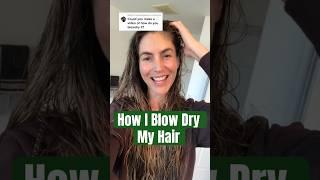 How I blow dry my hair‍️ #shorts #haircare