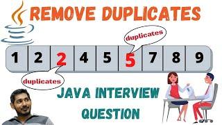 How to remove duplicate elements from list in java | java interview questions in tamil