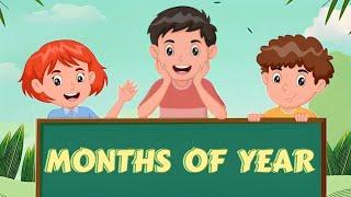 Months Of The Year Song - 95 | Nursery Rhymes & Kids Songs | Rhyme Time Kids