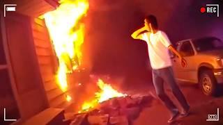 Man Walks In On Killer Burning His Friend Alive