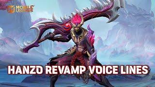 Hanzo Revamp Voice Lines And Quotes Hero Mobile Legends