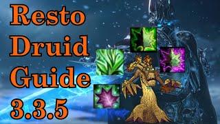 Resto Druid Guide for Classic Wrath of the Lich King 3.3.5 End Game gear (Check Pin in Comments)