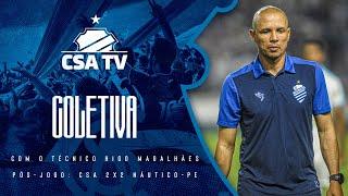 Coletiva pós-jogo com o técnico Higo Magalhães: CSA 2x2 Náutico-PE - 04.08.24 - CSA TV