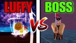 Luffy vs All Bosses in Blox Fruits