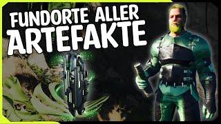 Fundorte aller The Island Artefakt Höhlen | ARK Ascended