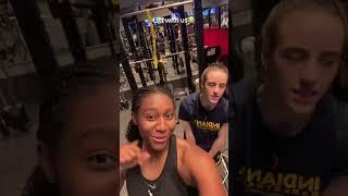 Caitlin Clark Weight Room Vlog ft. Aliyah Boston, Katie Lou Samuelson