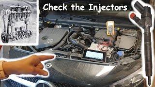 M282 Mercedes W177 Fuel Injetcors Diagnosis with Live Data A200