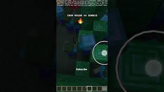 iron golem vs zombie #minecraft #gaming #ngaming #ngaming #memes