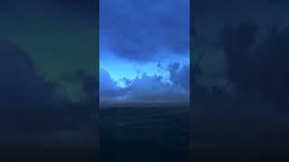 Fırtına Okyanus Şimşek Gök gürültüsü sesi  #storm #ocean #rain #doğa #thunder