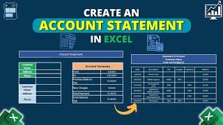 How to Create Account Statement in Excel