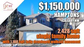 Tour a $1,150,000 Elegant 6-Bedroom Walkout Home Backing Onto Park in Hamptons | Home for Sale