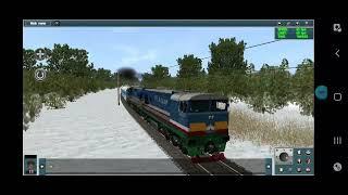 2тэ10мд-2316 ждя с пассажирскими вагонами. Trainz android