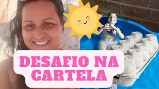 Desafio acerte a cartela na piscina #piscinas