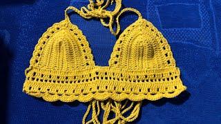 Crochet bikini top (Tutorial) DIY SUMMER BIKINI