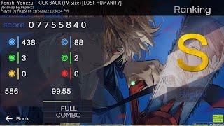 osu! | Kenshi Yonezu - KICK BACK (TV Size) 6.12* FC