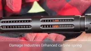 9mm AR Buffer Testing - Solid 5.5oz buffer vs 4 springs - 1000fps slow-mo