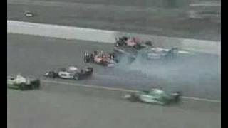 2007 IRL Dario Franchitti flip at Michigan