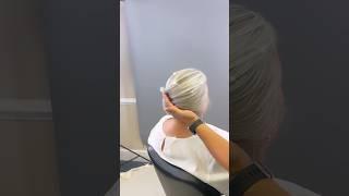 Graduated Bob haircut ️#shorts #hairmani #shortbob #graduation #shorthair #silverhair