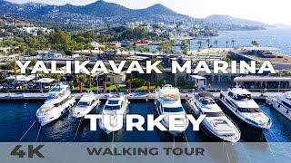 4K Yalikavak Marina Bodrum Turkey - Walking Tour 2022 | Aegean Coast 2022