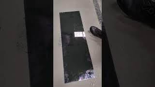 Glazing Works - Heat  Strengthened Glass - Breakage Pattern - 2X Stronger Than Annealed Glass.