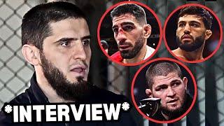 Islam Makhachev Challenges Ilia Topuria, Talks Arman Tsarukyan And Khabib In Corner (ENG TRANSLATED)