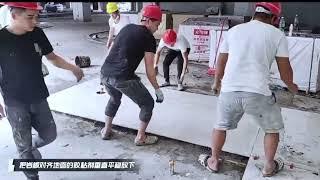 DiTuo China  sintered stone slab laying process