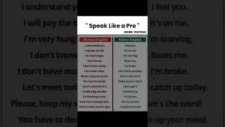 Speak like a pro. #mindset #motivation #quotes #goals #growth #improve #success #trending #english