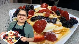 Me sorprendió Crepas Dulces con Frutas