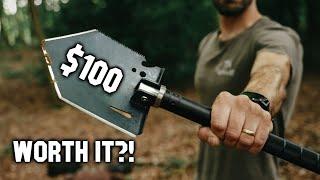 Camping with Expensive $100 Survival Shovel - Worth it?!